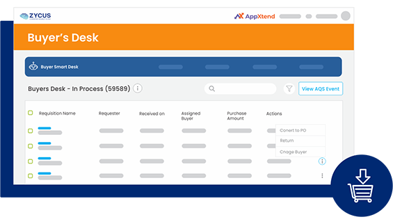 Simplified Purchases With Buyers Desk Vector